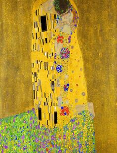 the kiss by gustav klimt (the greediest piece of fine art I could think of) 