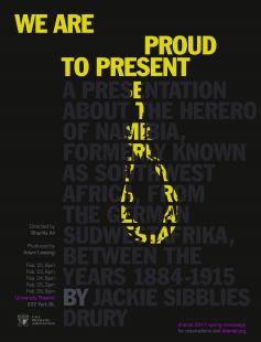 Poster of We Are Proud to Present a Presentation About the Herero of Namibia