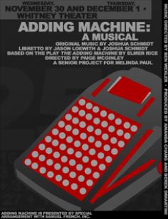 Poster of Adding Machine: A Musical