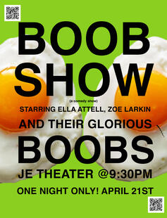 Boob show will be in JE 4/21