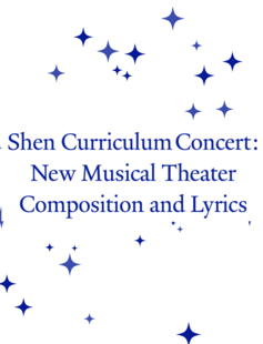 Shen Curriculum Concert: New Musical Theater Composition and Lyrics 