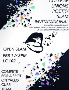 We're looking for members to compete in the College Unions Poetry Slam Invitational!