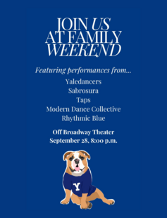 Family Weekend Dance Showcase Poster