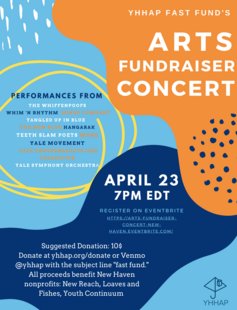 Poster for the arts fundraiser concert