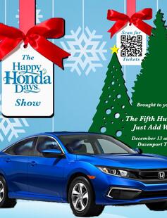 An image of a Honda, captioned "The Happy Honda Days Show"