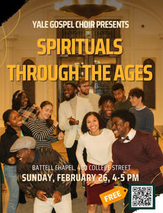 Battell Chapel, 400 College St. Sunday February 26 4-5pm. Free admission.