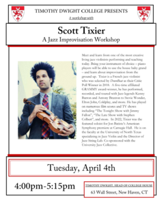 Scott Tixier Jazz Improv Workshop