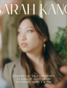 Picture of Sarah Kang, Concert 4/1 7pm, 53 Wall St Auditorium