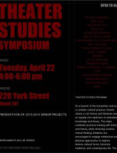 Poster of Theater Studies Symposium