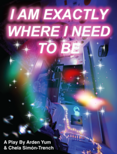 photo of bedroom with text "I AM EXACTLY WHERE I NEED TO BE"