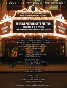 Poster of The Yale Playwrights Festival 2016